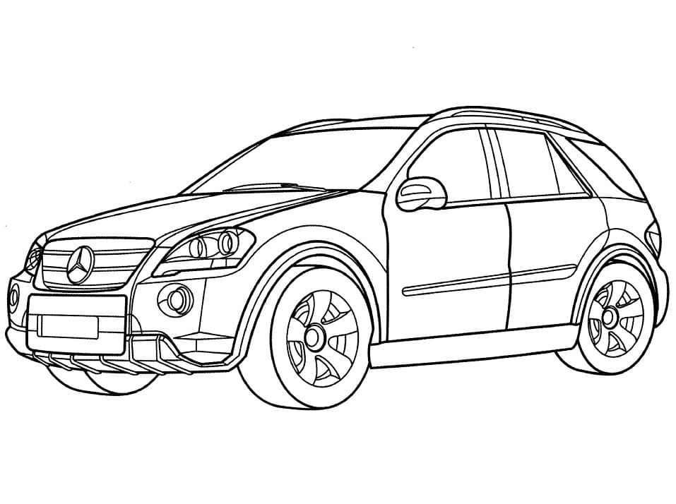 Dibujo para colorear: Mercedes (Transporte) #187481 - Dibujos para Colorear e Imprimir Gratis