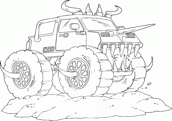 Dibujos de Monster Truck #141285 (Transporte) para colorear – Páginas  imprimibles gratis
