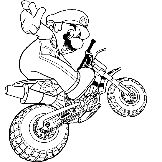 Dibujo para colorear: Motocicleta (Transporte) #136279 - Dibujos para Colorear e Imprimir Gratis