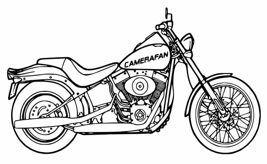 Dibujo gratuito Motocicleta #136286 de la coleccion Transporte para imprimir