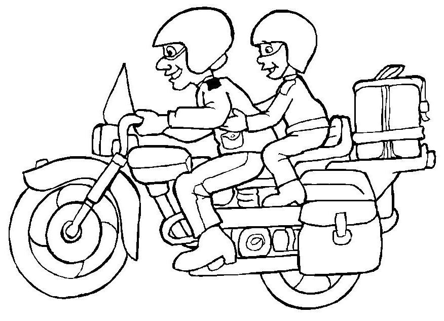 Dibujo gratuito Motocicleta #136349 de la coleccion Transporte para imprimir