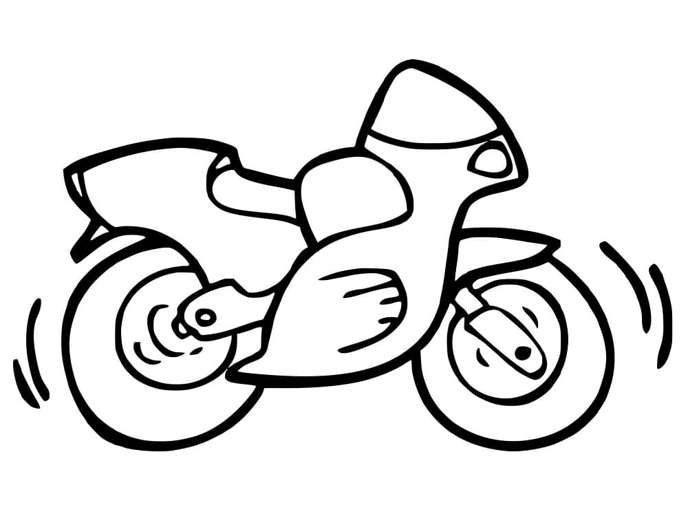 Dibujo gratuito Motocicleta #175348 de la coleccion Transporte para imprimir