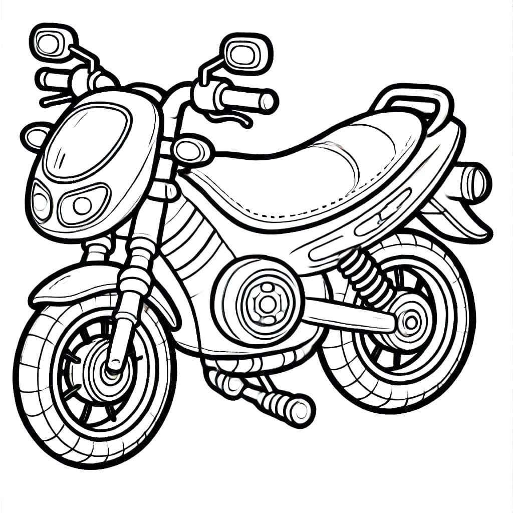 Dibujo gratuito Motocicleta #218140 de la coleccion Transporte para imprimir