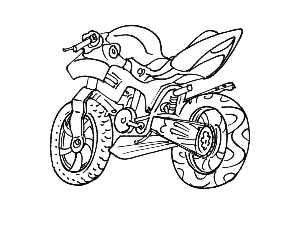 Dibujo para colorear: Motocross (Transporte) #136502 - Dibujos para Colorear e Imprimir Gratis