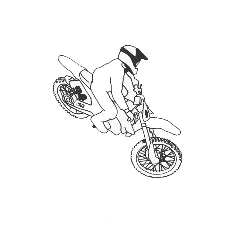 Dibujo para colorear: Motocross (Transporte) #136504 - Dibujos para Colorear e Imprimir Gratis