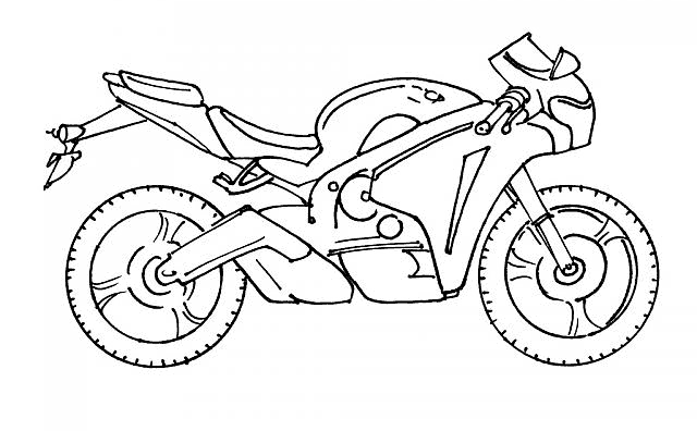 Dibujo para colorear: Motocross (Transporte) #136514 - Dibujos para Colorear e Imprimir Gratis