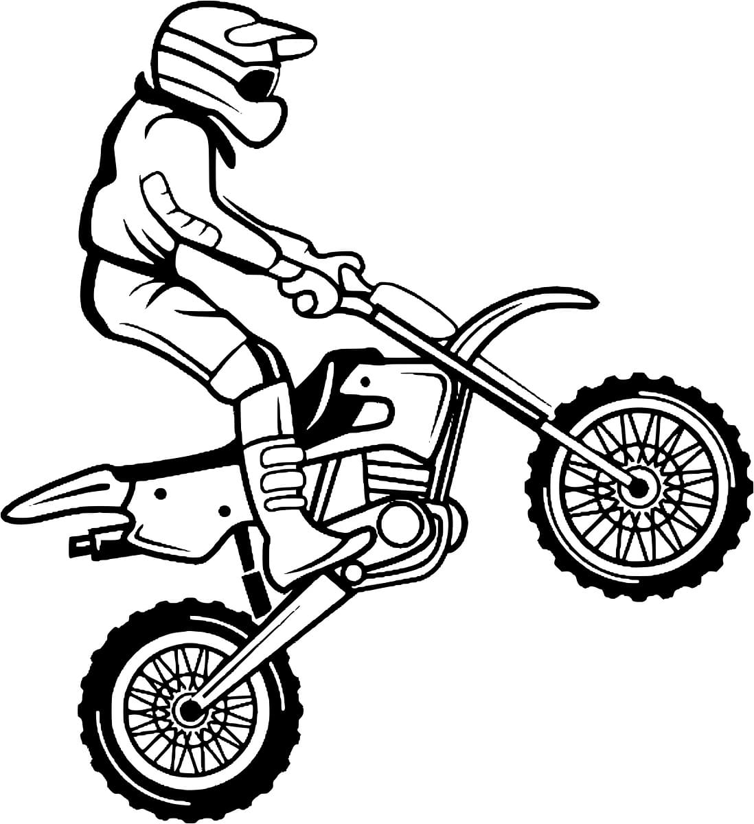 Dibujo para colorear: Motocross (Transporte) #209984 - Dibujos para Colorear e Imprimir Gratis