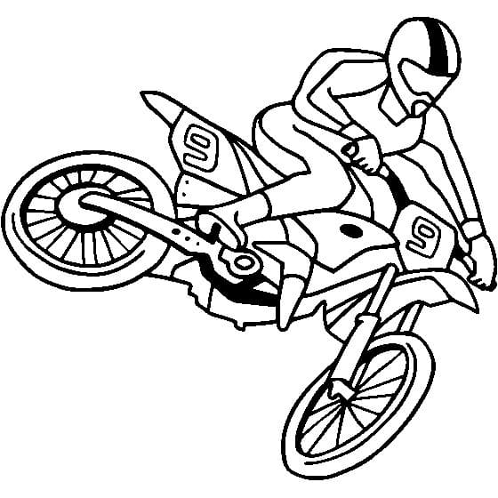 Dibujo gratuito Motocross #209989 de la coleccion Transporte para imprimir