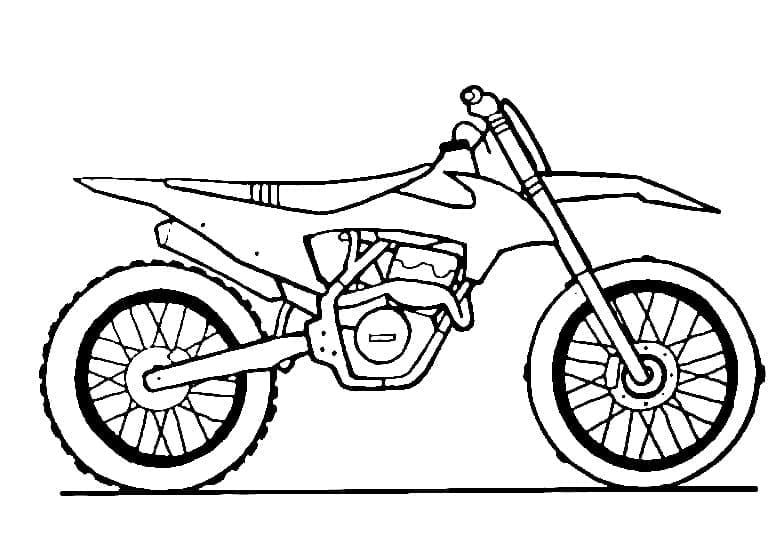 Dibujo para colorear: Motocross (Transporte) #210010 - Dibujos para Colorear e Imprimir Gratis