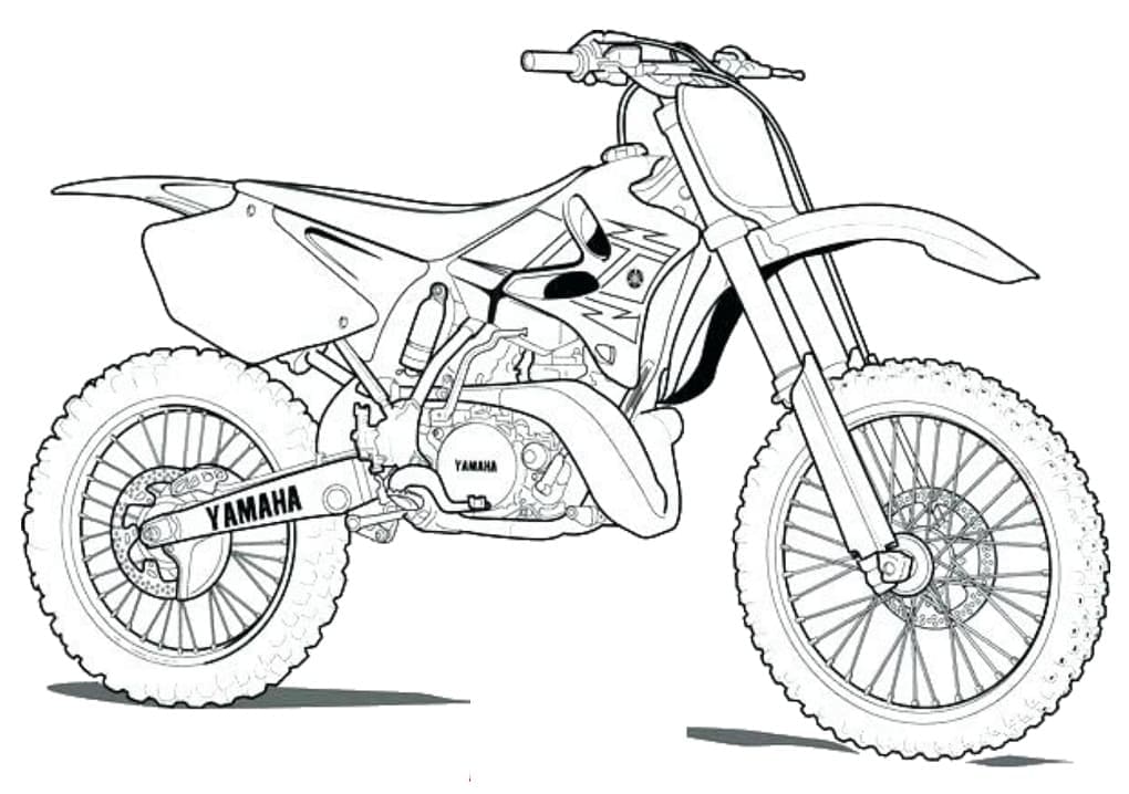 Dibujo para colorear: Motocross (Transporte) #210013 - Dibujos para Colorear e Imprimir Gratis