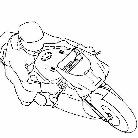 Dibujo para colorear: Motorcycle (Transporte) #136269 - Dibujos para Colorear e Imprimir Gratis