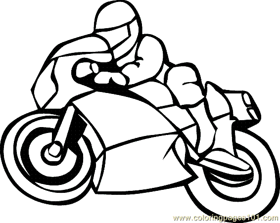 Dibujo para colorear: Motorcycle (Transporte) #136276 - Dibujos para Colorear e Imprimir Gratis