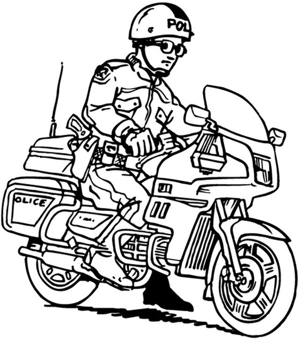 Dibujo para colorear: Motorcycle (Transporte) #136291 - Dibujos para Colorear e Imprimir Gratis