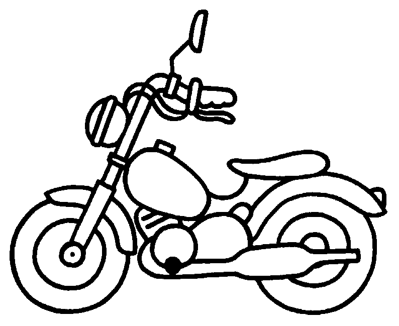 Dibujo para colorear: Motorcycle (Transporte) #136293 - Dibujos para Colorear e Imprimir Gratis