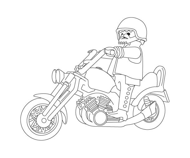 Dibujo para colorear: Motorcycle (Transporte) #136299 - Dibujos para Colorear e Imprimir Gratis