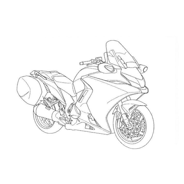 Dibujo para colorear: Motorcycle (Transporte) #136319 - Dibujos para Colorear e Imprimir Gratis