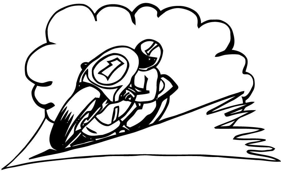 Dibujo para colorear: Motorcycle (Transporte) #136328 - Dibujos para Colorear e Imprimir Gratis