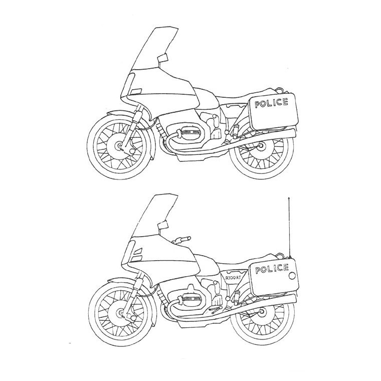 Dibujo para colorear: Motorcycle (Transporte) #136343 - Dibujos para Colorear e Imprimir Gratis