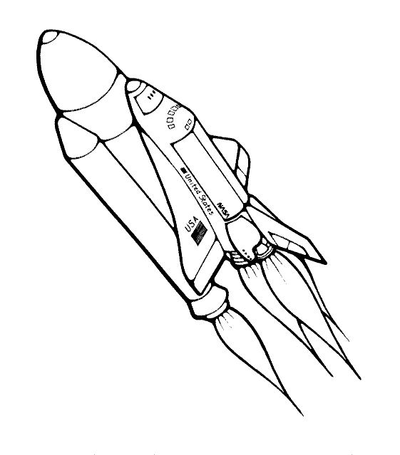 Dibujo gratuito Nave Espacial #140312 de la coleccion Transporte para imprimir