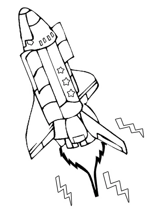 Dibujo gratuito Nave Espacial #140469 de la coleccion Transporte para imprimir