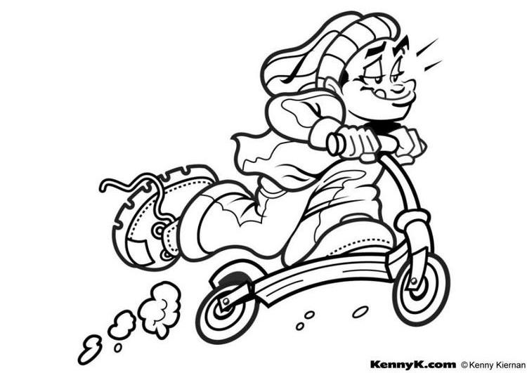 Dibujo gratuito Patinete #139097 de la coleccion Transporte para imprimir