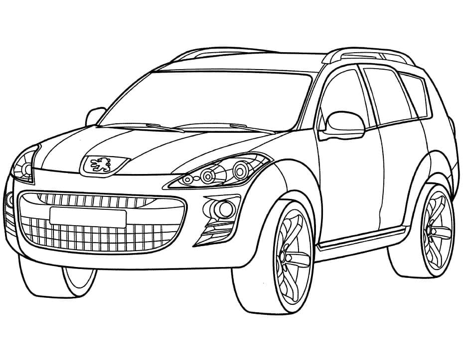 Dibujo gratuito Peugeot #206124 de la coleccion Transporte para imprimir