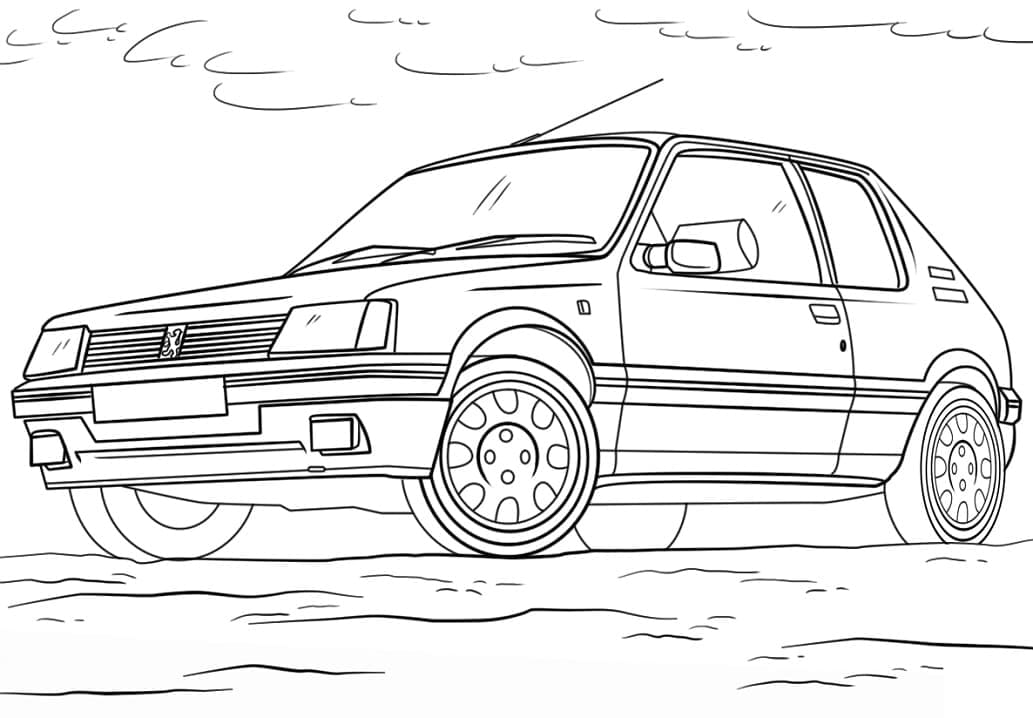 Dibujo gratuito Peugeot #206127 de la coleccion Transporte para imprimir