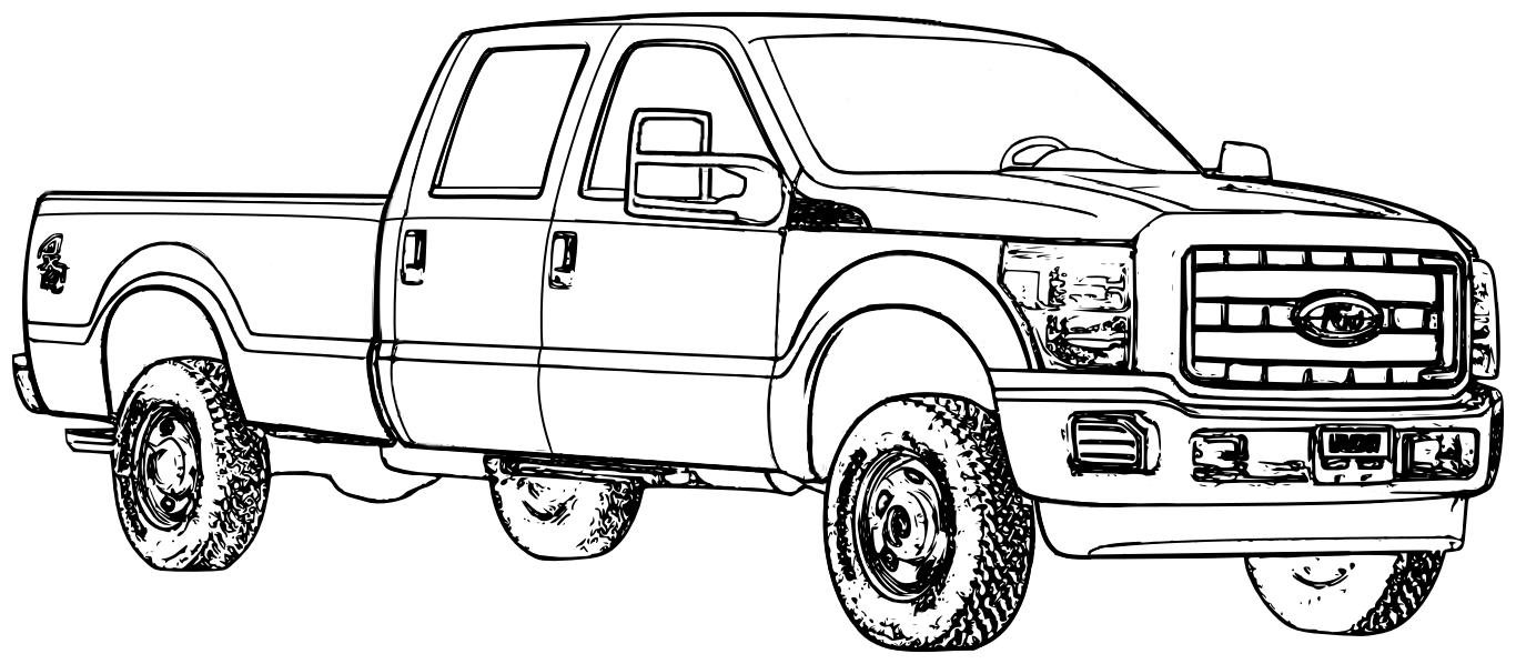 Dibujo para colorear: Pickup (Transporte) #144318 - Dibujos para Colorear e Imprimir Gratis