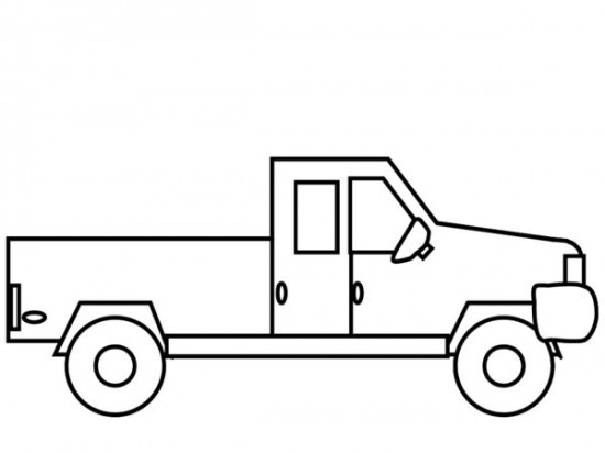 Dibujo para colorear: Pickup (Transporte) #144519 - Dibujos para Colorear e Imprimir Gratis