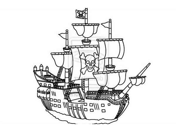 Dibujos De Pirate Ship 138305 Transporte Para Colorear Paginas Imprimibles Gratis