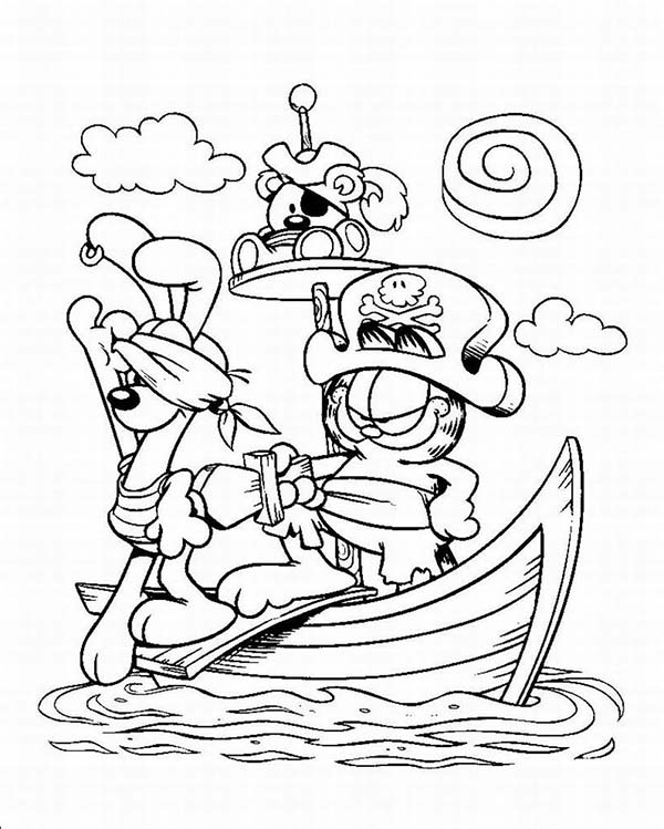 Dibujo para colorear: Pirate ship (Transporte) #138407 - Dibujos para Colorear e Imprimir Gratis