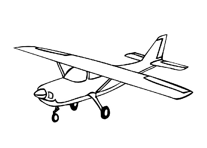 Dibujo para colorear: Plane (Transporte) #134795 - Dibujos para Colorear e Imprimir Gratis