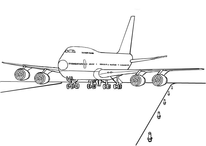 Dibujo para colorear: Plane (Transporte) #134805 - Dibujos para Colorear e Imprimir Gratis