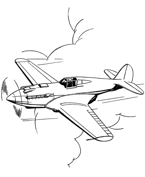 Dibujo para colorear: Plane (Transporte) #134833 - Dibujos para Colorear e Imprimir Gratis