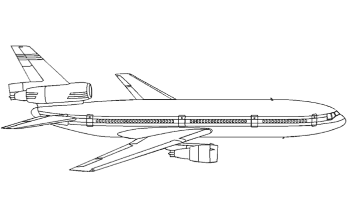Dibujo para colorear: Plane (Transporte) #134844 - Dibujos para Colorear e Imprimir Gratis