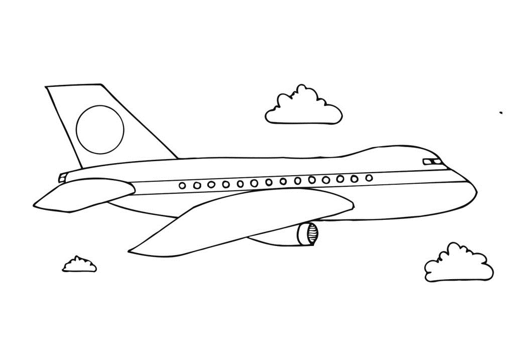 Dibujo para colorear: Plane (Transporte) #134854 - Dibujos para Colorear e Imprimir Gratis