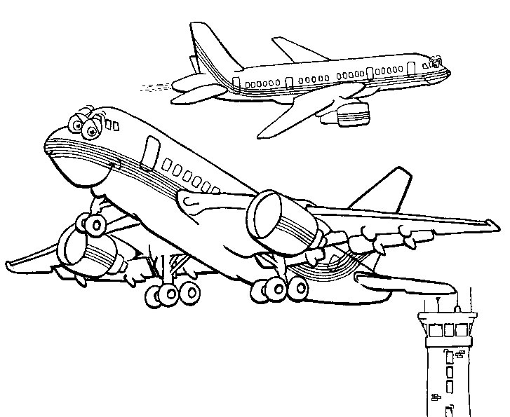 Dibujo para colorear: Plane (Transporte) #134888 - Dibujos para Colorear e Imprimir Gratis