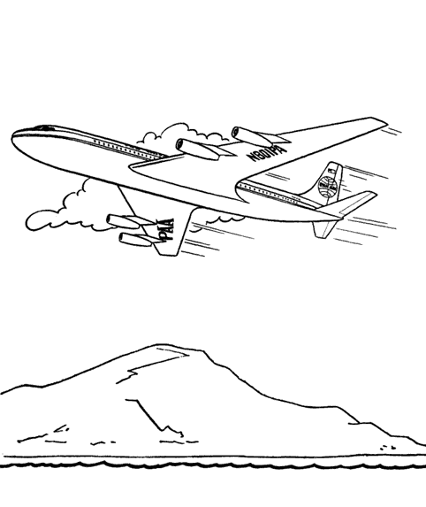 Dibujo para colorear: Plane (Transporte) #134890 - Dibujos para Colorear e Imprimir Gratis