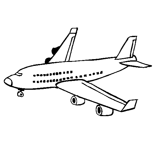 Dibujo para colorear: Plane (Transporte) #134898 - Dibujos para Colorear e Imprimir Gratis