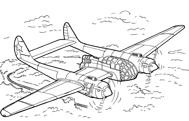 Dibujo para colorear: Plane (Transporte) #134900 - Dibujos para Colorear e Imprimir Gratis