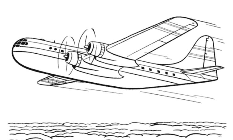 Dibujo para colorear: Plane (Transporte) #134902 - Dibujos para Colorear e Imprimir Gratis