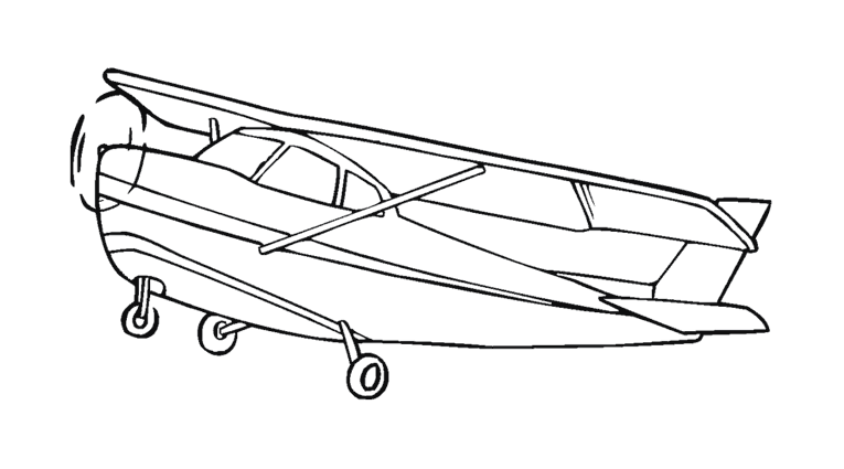 Dibujo para colorear: Plane (Transporte) #134913 - Dibujos para Colorear e Imprimir Gratis