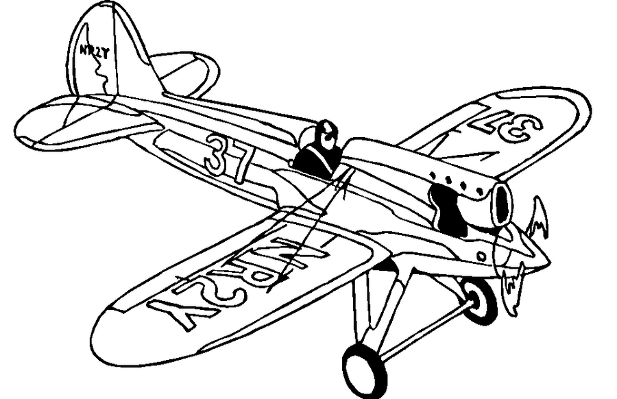 Dibujo para colorear: Plane (Transporte) #134920 - Dibujos para Colorear e Imprimir Gratis