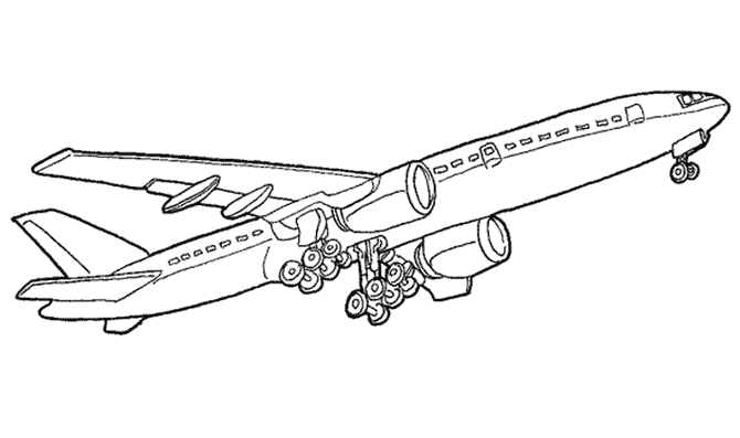 Dibujo para colorear: Plane (Transporte) #134956 - Dibujos para Colorear e Imprimir Gratis