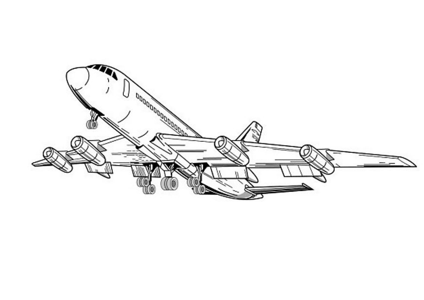 Dibujo para colorear: Plane (Transporte) #134969 - Dibujos para Colorear e Imprimir Gratis