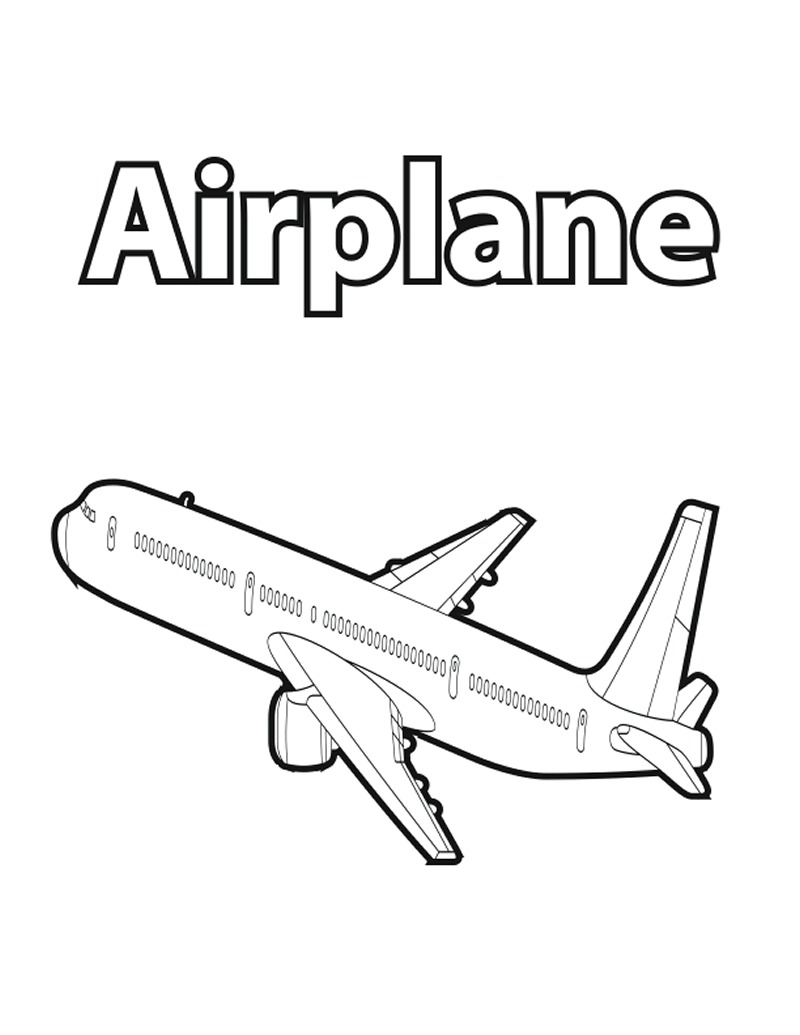 Dibujo para colorear: Plane (Transporte) #134976 - Dibujos para Colorear e Imprimir Gratis