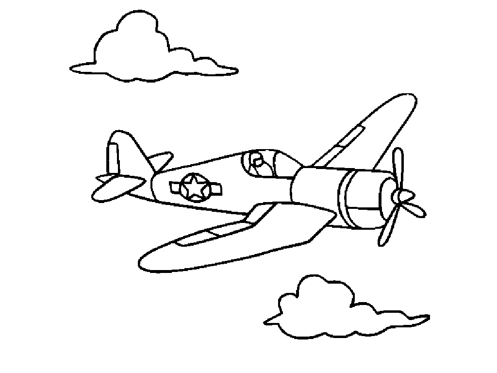 Dibujo para colorear: Plane (Transporte) #134997 - Dibujos para Colorear e Imprimir Gratis
