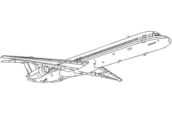 Dibujo para colorear: Plane (Transporte) #135005 - Dibujos para Colorear e Imprimir Gratis