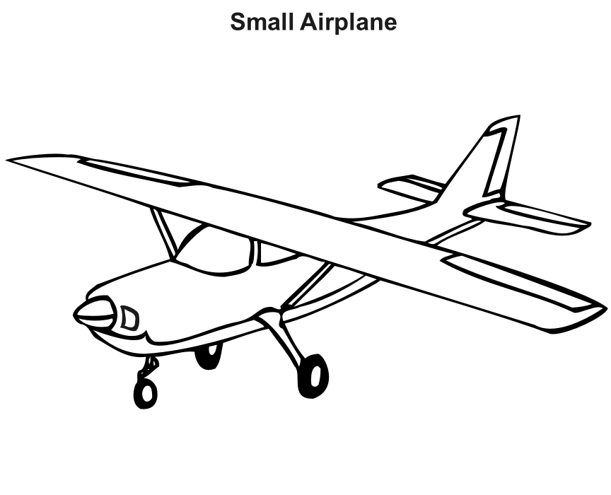 Dibujo para colorear: Plane (Transporte) #135007 - Dibujos para Colorear e Imprimir Gratis