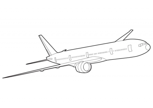 Dibujo para colorear: Plane (Transporte) #135009 - Dibujos para Colorear e Imprimir Gratis